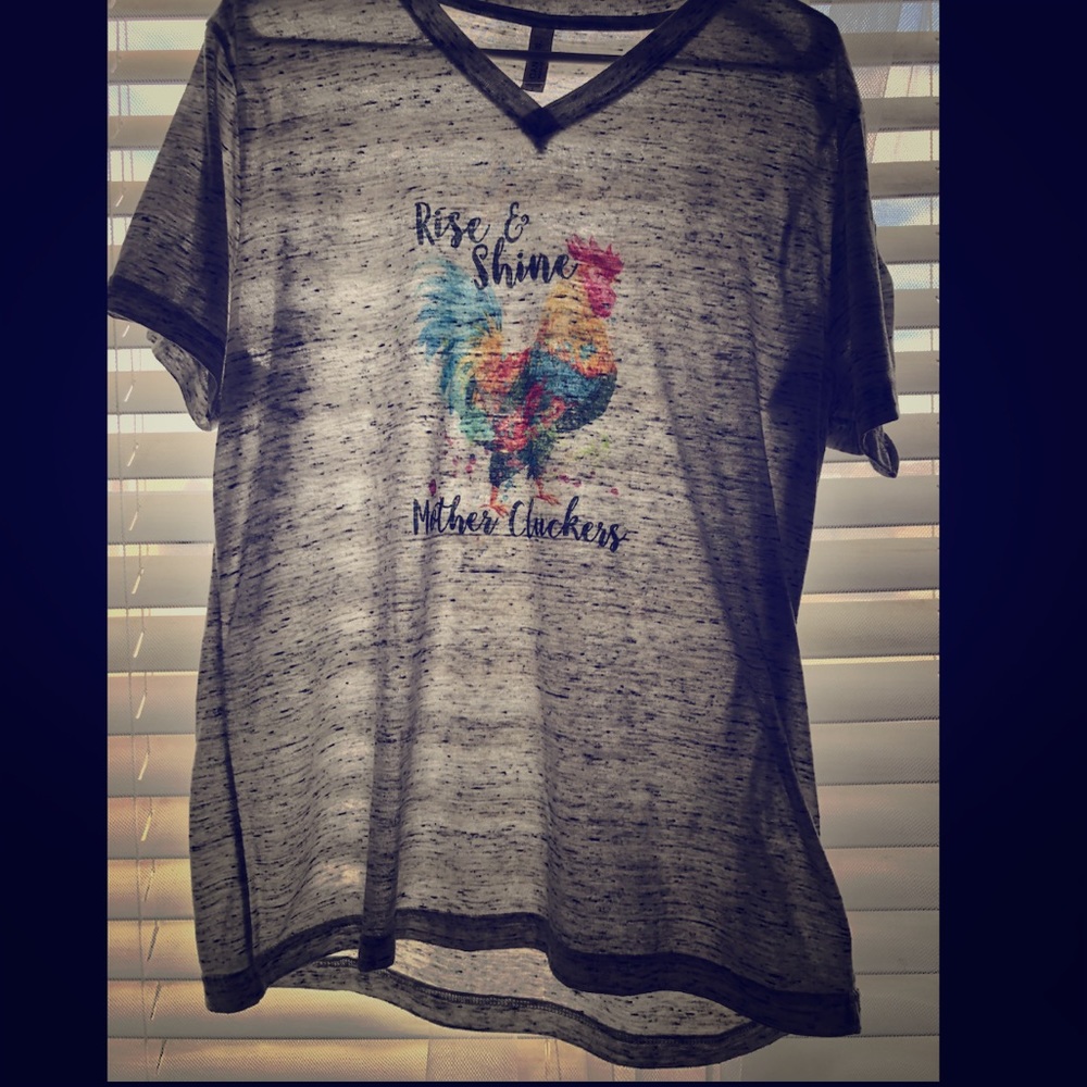 Woman’s “Rise & Shine Mother Cluckers” V-Neck